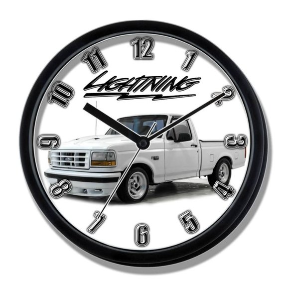Clock Wall Decor White 99s Ford F150 Svt Lightning Clock Ne Poshmark